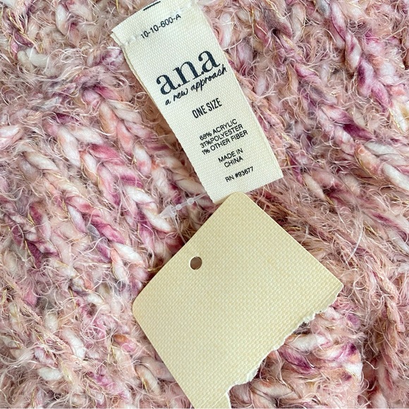 A.N.A wine purple pink matching knit beanie circle infinity scarf - Picture 6 of 10